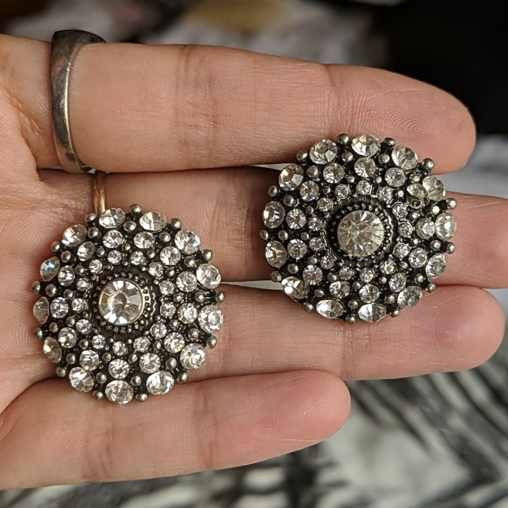 Round Crystal Earrings